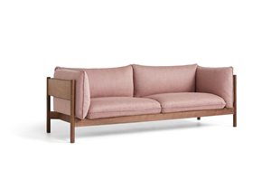 HAY - 3 pers. sofa - Arbour - RE-WOOL 648 / OILED WAXED SOLID WALNUT